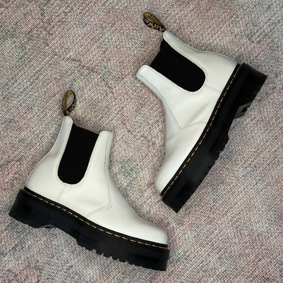 Dr. Martens 2976 Quad Arcadia Leather Platform Chelsea Boot - Size 8 - Picture 2 of 5